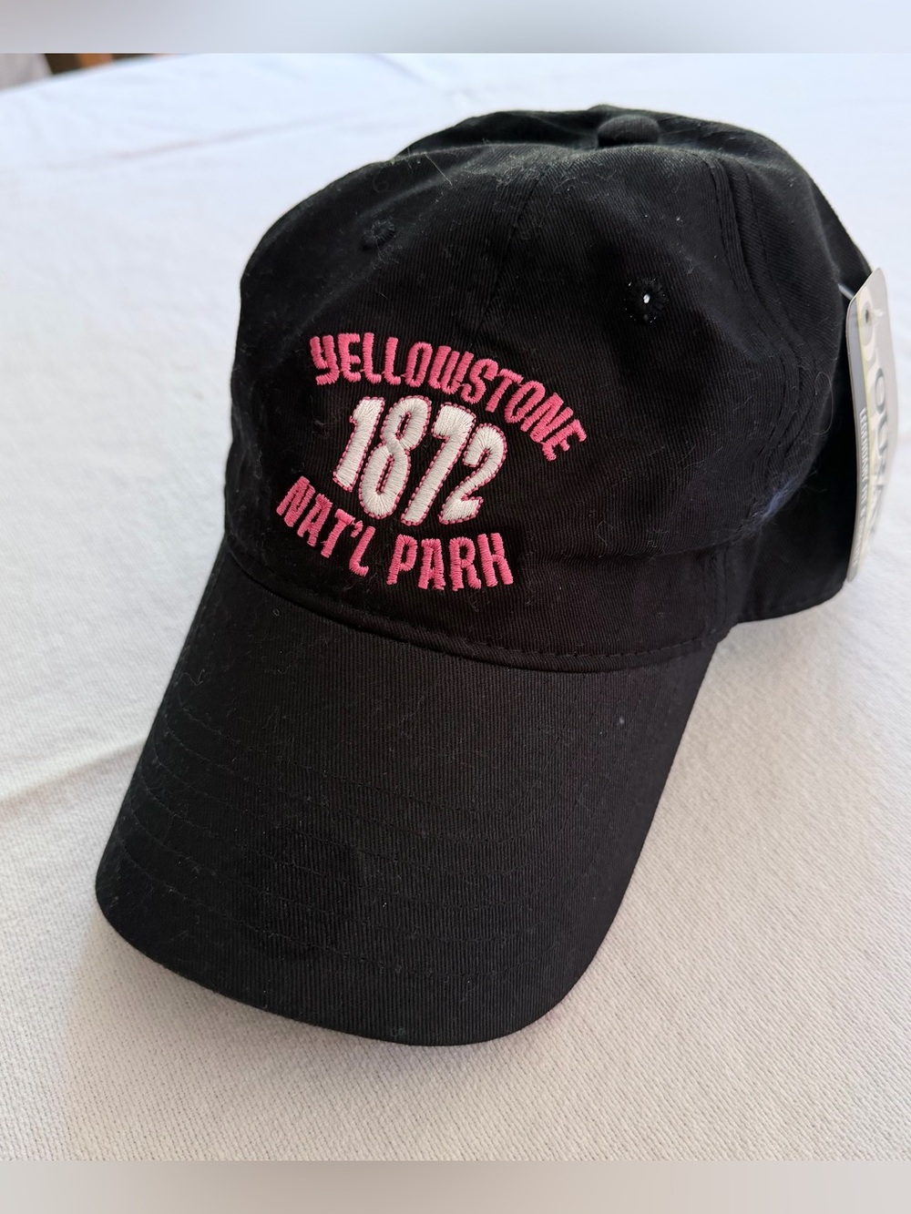 Ouray Sportswear “Yellowstone 1872 National Park” Black Baseball Cap Hat
